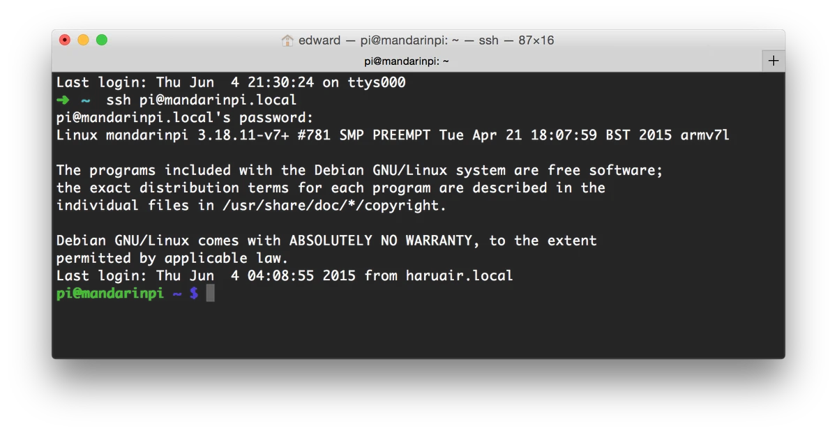 new hostname